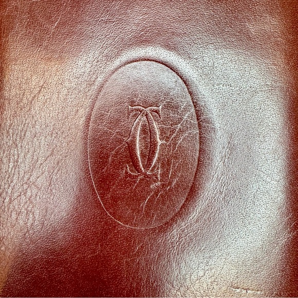 Vintage Cartier Bifold Wallet with Unbranded Gold Toned Chain - EUC! - Picture 7 of 10